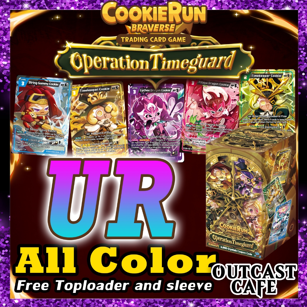 (ENG) UR ชุด Bs5-Bs6 Cookie Run Braverse TCG Singles การ์ดคุกกี้รัน [Operation Timeguard]