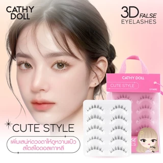 Cathy Doll ฟอลซ์อายแลช 5คู่ เคที่ดอลล์ มีให้เลือก 3 แบบ [Natural, Sexy, Cute] (ขนตา ขนตาปลอม 3D)