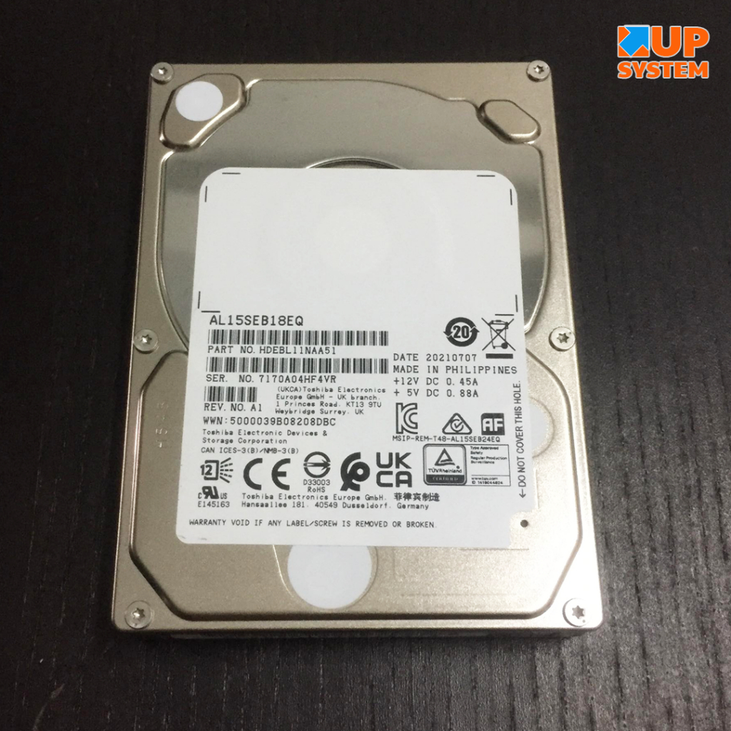 ฮาร์ดดิสก์ Harddisk Toshiba / 1.8TB /10K /SAS 12Gbps / Size 2.5″ / HDEBL11NAA51 (Used)