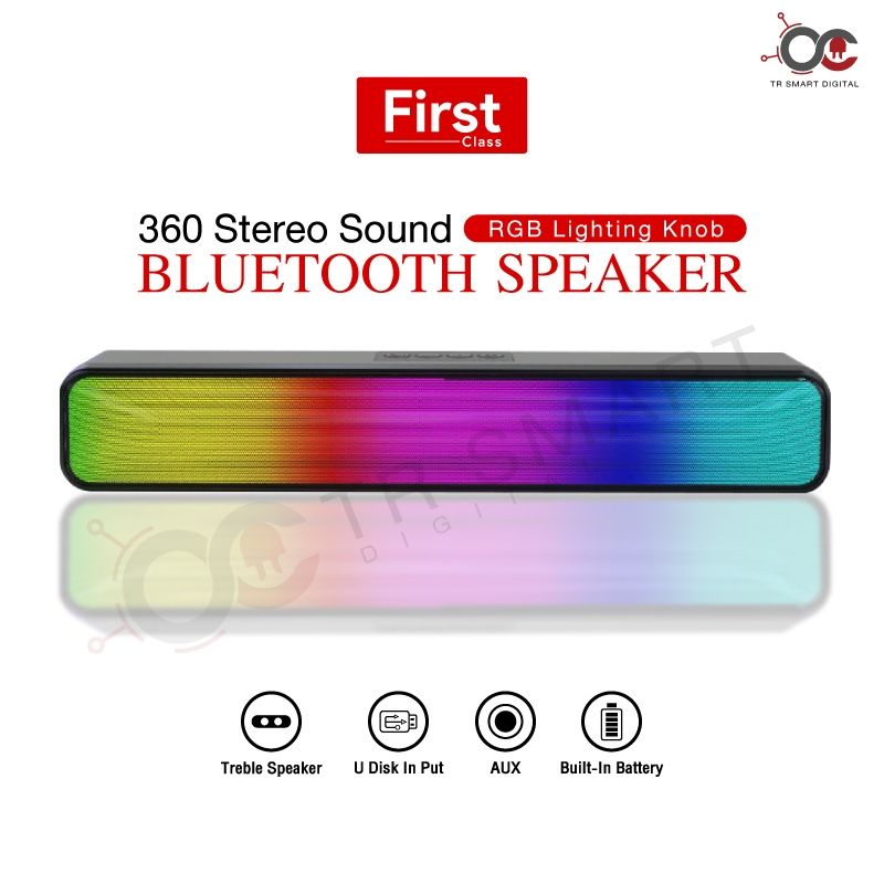 ลำโพงบลูทูธ First Class 360 Strereo Sound Bar Bluetooth