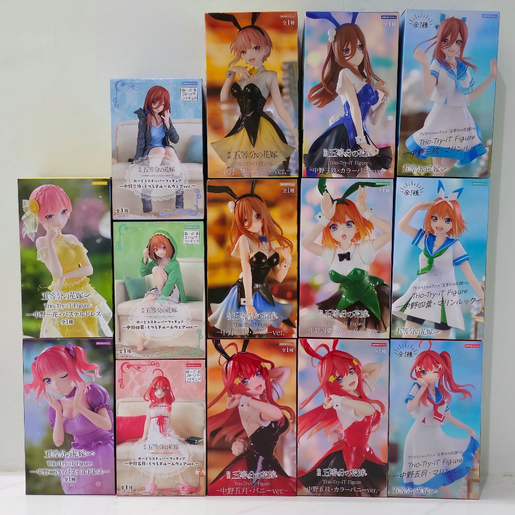 [ฟิกเกอร์แท้] Ichiban Kuji Gotoubun no Hanayome ∬ - Nakano Ichika / Nino / Miku / Yotsuba / Itsuki (Bandai Spirits)