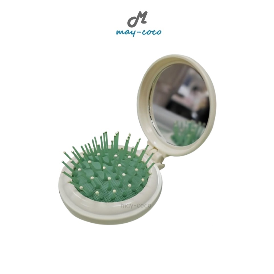 Free gift หวี Lavojoy Air Cushion Comb With Mirror ลาโวจอย แปรงหวีผม ไซส์มินิ ขนาดกะทัดรัด พกพาง่าย