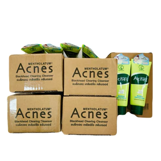 50g*2, 100g โฟมล้างหน้า เมนโทลาทั่ม Mentholatum Acnes Cleanser เมนโทลาทั่ม แอคเน่ส์ เคลียร์ริ่ง คลีนเซอร์ ขจัดสิวเสี้ยน