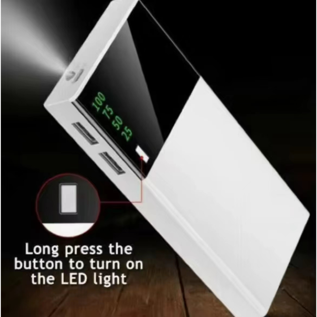 10000Mah แบตสำรอง มาพร้อมสาย พร้อมส่ง พร้อมไฟ LED ใช้สะดวกชาร์จรวดเร็วทันใจ ️พาวเวอร์แบงค์