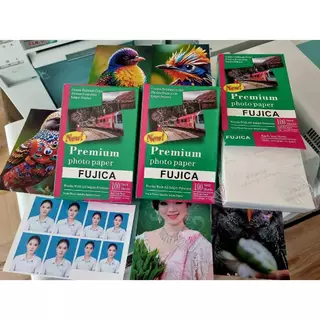 กระดาษโฟโต้ FUJICA 4R 4x6 นิ้ว 100 แผ่น ผิวด้าน หนาพิเศษ245g