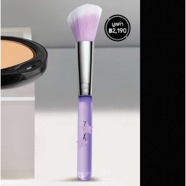 M/\C bronzer &amp; blush Brush แปรงมันม่วง แปรงปัดแก้ม และไฮไลท์ แปรงแมคขนาดมินิด้ามสั้นเหมาะกับการพกพา ใช้ปัดแป้งก็ได้