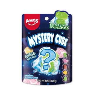 [ใหม่] เอมอสกัมมี่พีลเลอซ์มิสเทอรีคิวบ์ 42g. Amos Gummy Peel…