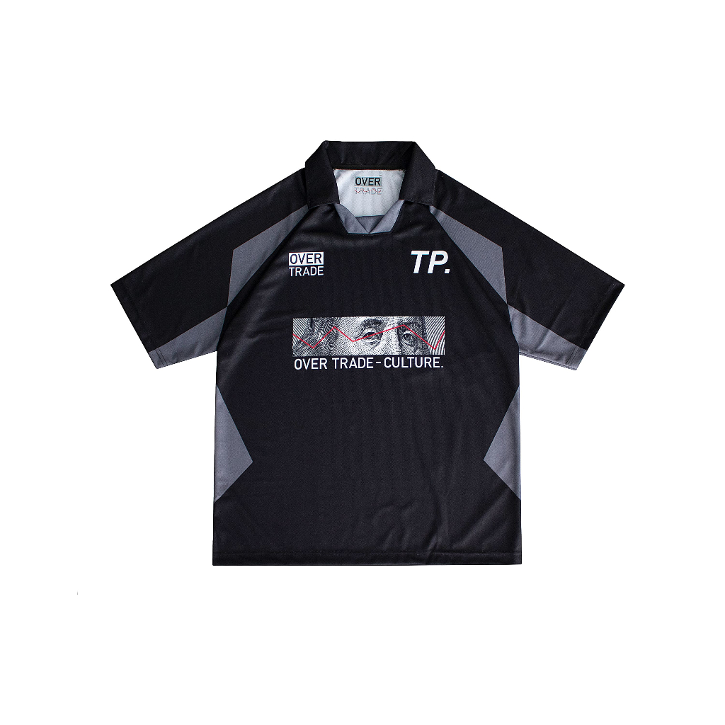 OVERT10-2025 : OVER TRADE - TP Jersey / Black,Grey / Football Jersey 890 B.