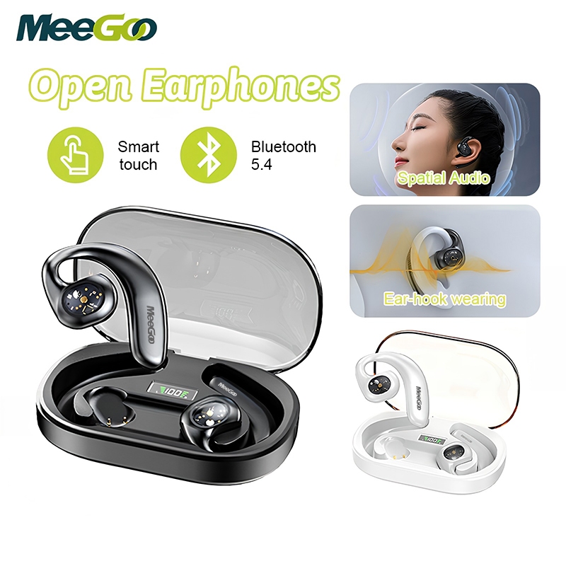 MeeGoo Y3 หูฟังบลูทูธ 5.4 แบบแขวนหู จอ LCD หูฟังไร้สาย Bluetooth หูฟังออกกําลังกาย