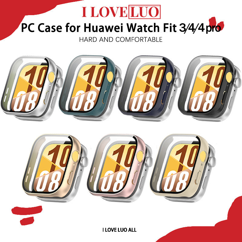 กระจกนิรภัย PC กรณี for Huawei Watch Fit 5 5 Pro 4 4 Pro 3 อุปกรณ์ป้องกันหน้าจอพร้อมฟิล์ม Smart Watch for Huawei Fit 3