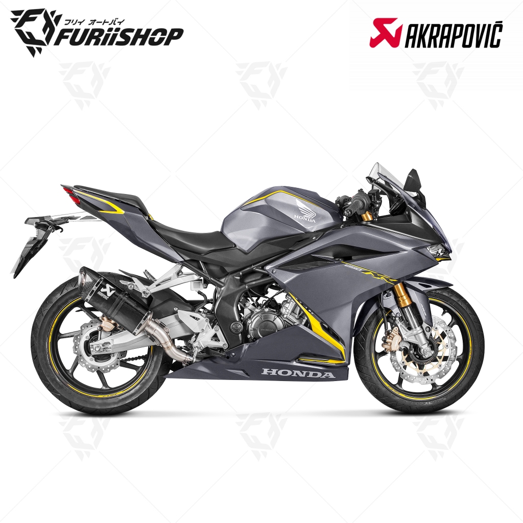 ท่อสูตร/ท่อแต่ง/ท่อไอเสีย Akrapovic Slip on Carbon Logo Aluminium Limited : for Honda CBR250RR 2017-