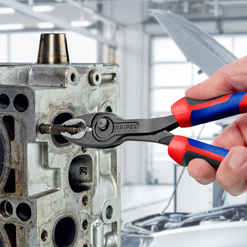 KNIPEX คีมปากจิ้งจก แก้น็อตรูด 82 01 150 / 82 02 200 SB TwinGrip / 82 02 250  mit Comfort-Griffen - รูปที่ 4