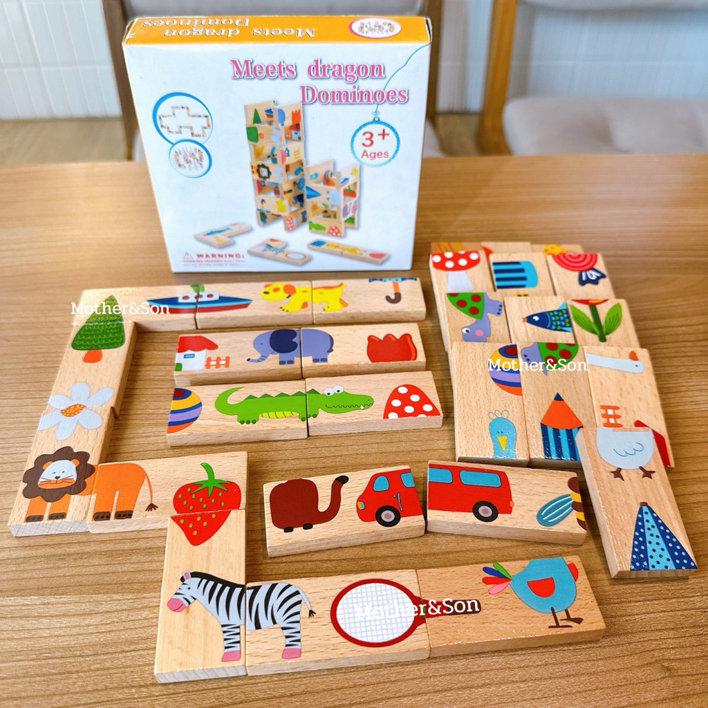 * ออกบิลได้ (แจ้งทางแชท) เกมโดมิโน่ 6in1 & เกมโดมิโน่ไม้ เกมต่อภาพ