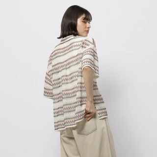 niko and ... Geometric striped shirt