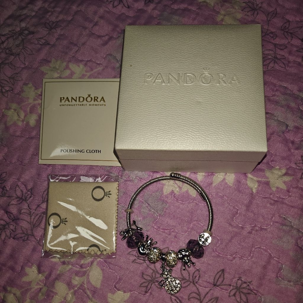 สร้อยข้อมือ งานสวย โทนม่วง ☁🌈 - รูปที่ 2