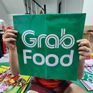 ป้ายไวนิล Grab food แกร็บ พร้อมจัดส่ง สวยคมชัดหนาทนแดดทนฝน ตัวนี้ไม่เจาะตาไก่