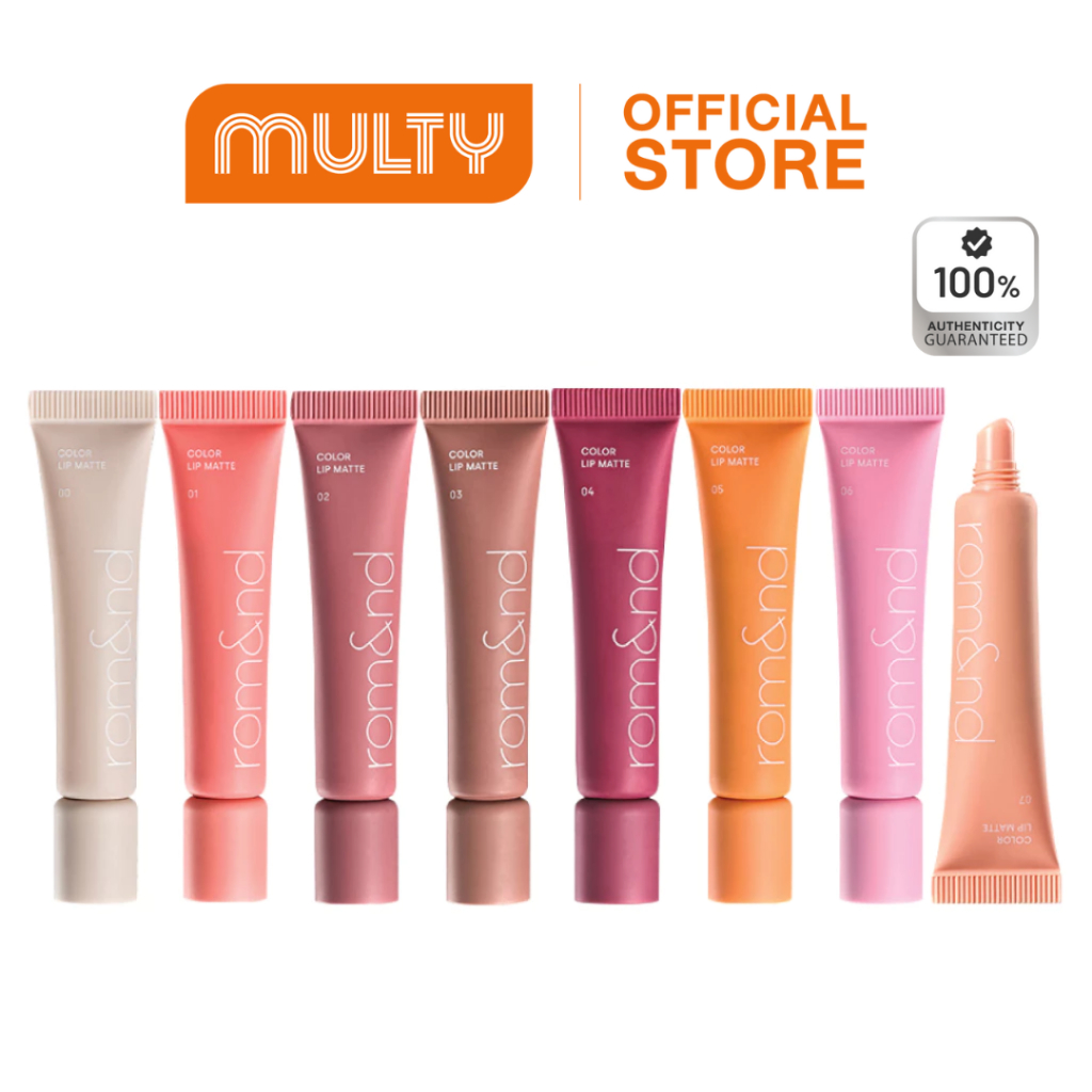 Rom&nd Color Lip Matte คัลเลอร์ลิปแมตท์ เนื้อนุ่ม บางเบา ไม่ตกร่อง กลบปากคล้ำ