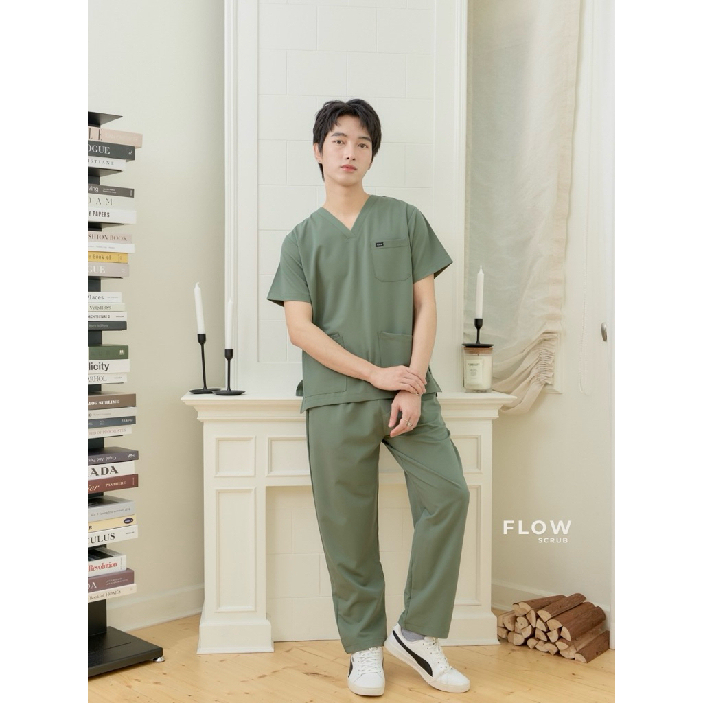 FLOW SCRUB ชุดสครับ UNISEX MOSS COLOR