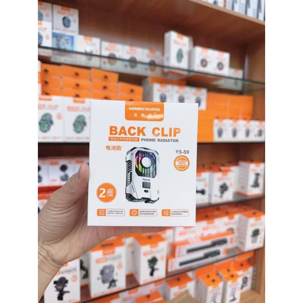Hy X136 คลิปด้านหลังโทรศัพท์มือถือ Cooler 2500mAH Semiconductor พัดลมระบายความร้อนหม้อน้ําสําหรับ Ip/Android PUBG จอแสดง