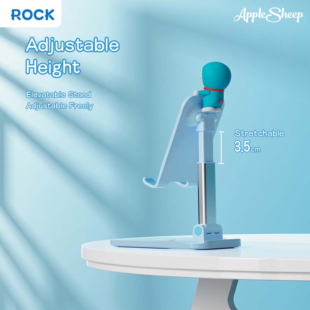 [Rock Doraemon Phone Stand] ที่วางมือถือ โดเรม่อน ที่ตั้งโทรศัพท์ ปรับระดับได้ แท่นวางมือถือตั้งโต๊ะ พับเก็บพกพาได้ง่าย - รูปที่ 3