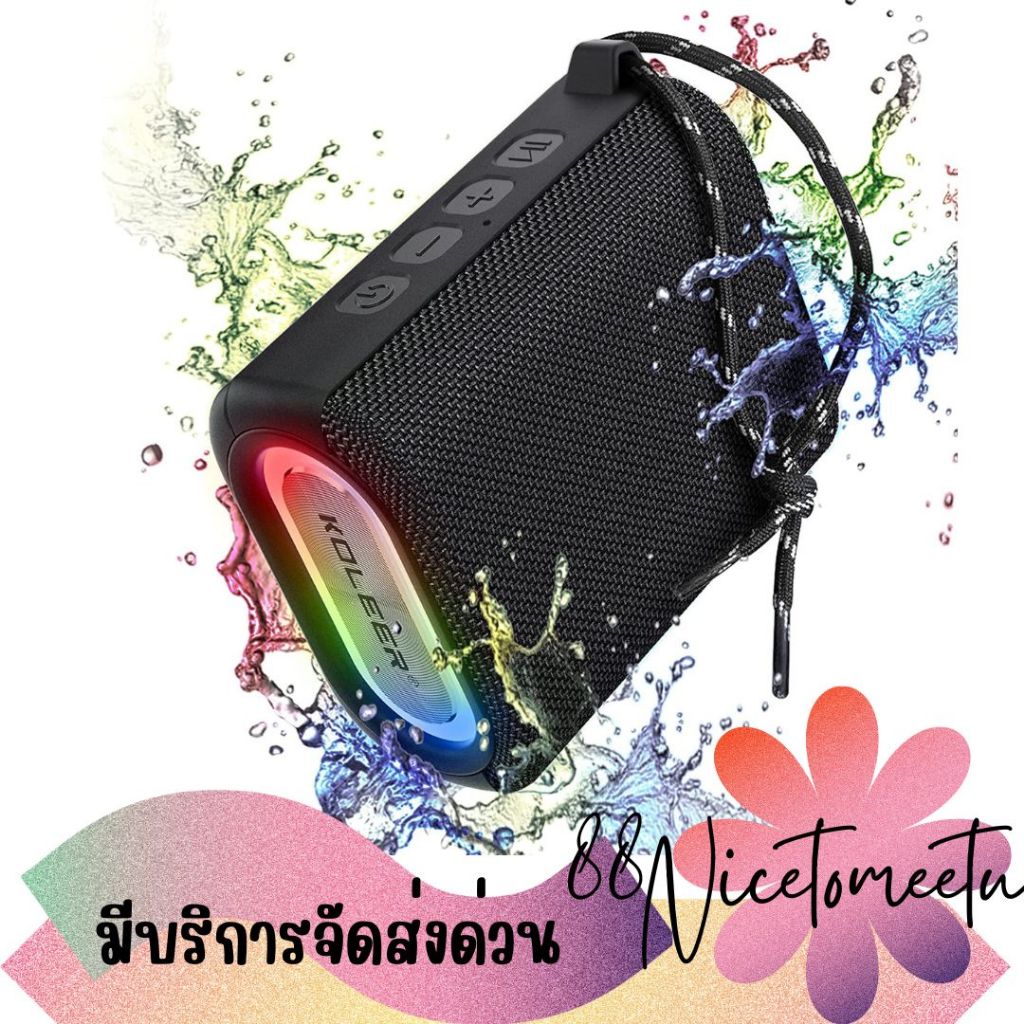 พร้อมส่ง KOLEER S31 ลำโพงบลูทูธกันน้ำ 10W FM/AUX/USB/TF เหมาะสำหรับสายเที่ยว ของแท้