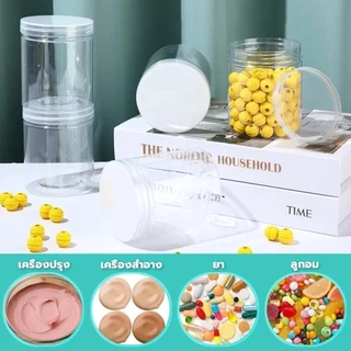 COZII พร้อมส่ง กระปุกพลาสติก PET + ฝาเกลียว เนื้อหนา Food grade (ฝาใส) 450 ml // มีราคาส่ง 40 ใบขึ้นไป