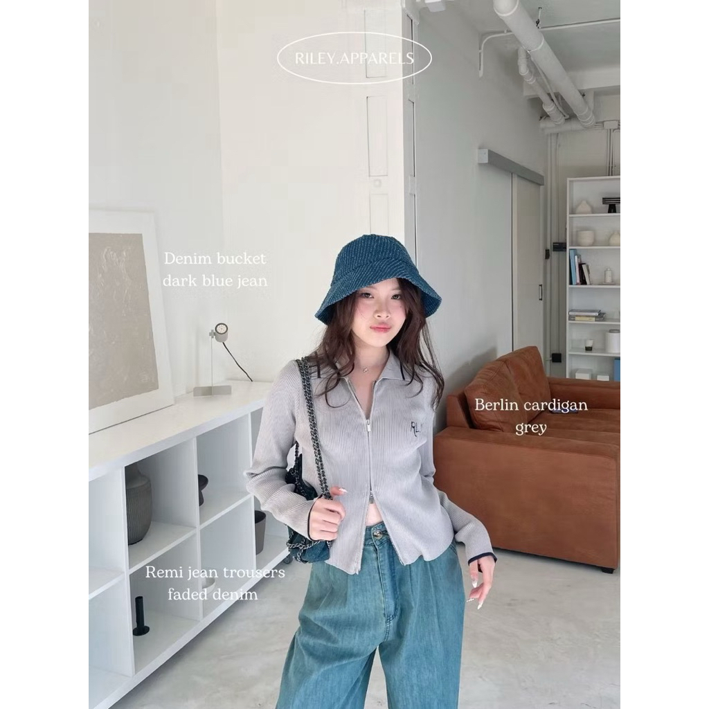 Riley.apparel - Berlin Cardigan size M สี grey (New with tag)