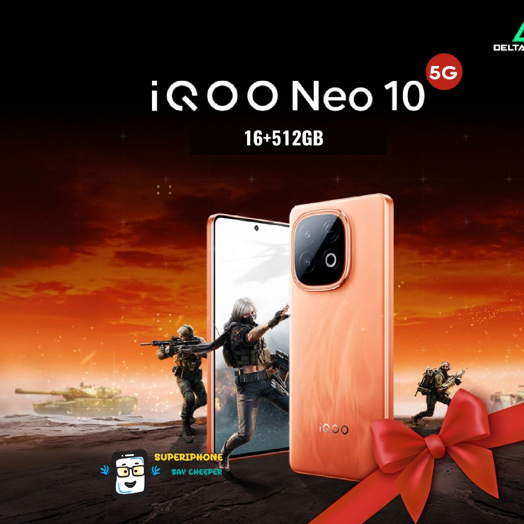 iQOO Neo 10 รุ่น 5G (16+512GB)ทำงานไว กล้องสวยสะกดใจ(By Shopee  SuperTphone1234)