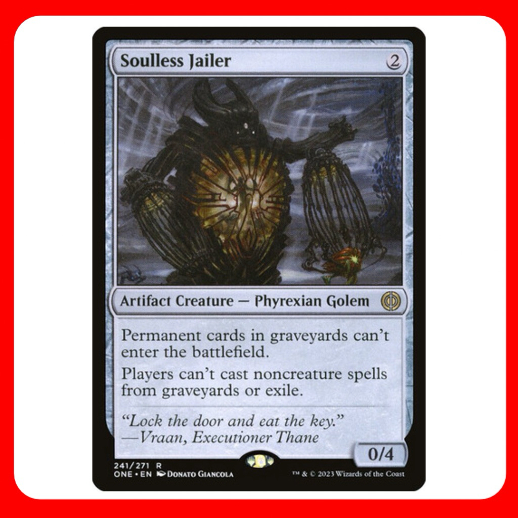 [MTG] Soulless Jailer [ONE] [ARTIFACT] [RARE] [NORMAL] [ENG] (การ์ดเมจิค / Magic the Gathering) [EDH