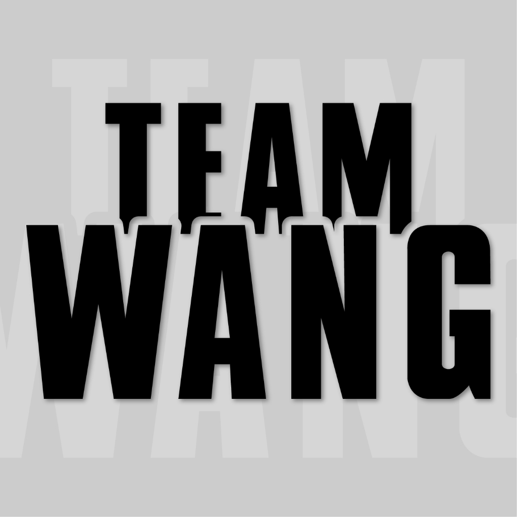 สติ๊กเกอร์ "TEAM WANG" ทีมหวัง แบบ2 สติ๊กเกอร์สะท้อนแสง ทนแดด ทนฝน ทนน้ำ (งานไดคัท) ติดรถ เคสมือถือ