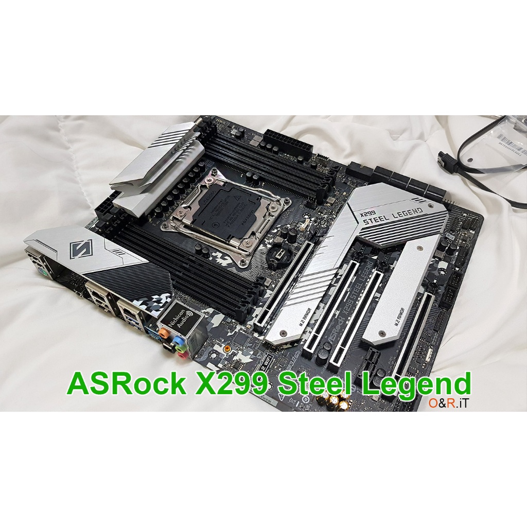 Mainboard Asrock X299 Steel Legend มือสองระดับ High-End สำหรับ Engineer Scientist Ai Training คอเกมส