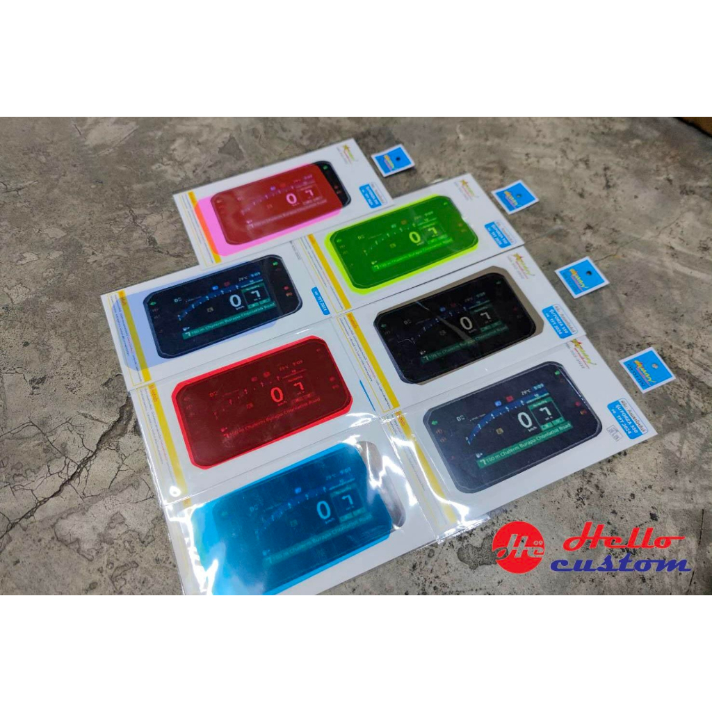 ฟิล์มหน้าจอ PCX160 2025  New Forza 350 จอ TFT 2024-2025 ฟิล์มกันรอย เรือนไมล์ แต่ง หลากสี Forza350 PCX160 2025
