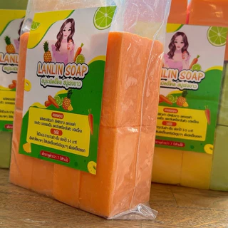 สบู่กลูต้าเร่งผิวใส สบู่ระเบิดขี้ไคล 550 กรัม 10 ก้อนหนาใหญ่/แถมตาข่ายตีฟอง
