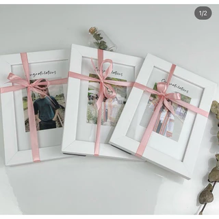 เตรียมพัสดุ 2 วัน ** กรอบรูปสีขาว พร้อมรูป ขนาด4x6นิ้ว