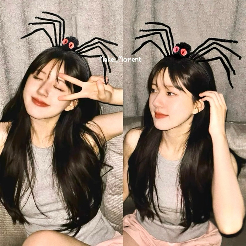 (ร้านไทย ส่งไว) คาดผมแมงมุม Spider คาดผมฮาโลวีน halloween แฟนซี