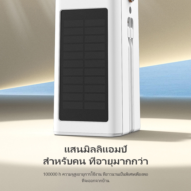 ⚡พร้อมไฟLED⚡พาวเวอร์แบงค์ 100000mAh 120W พกพา ของแท้ 100% แบตสำรอง powerbank ของแท้ Powerbank ประกัน 5 ปี - รูปที่ 5