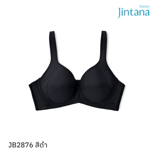Jintana เสื้อชั้นใน รุ่น New Basic รหัส JB2876 (เสริมโครง) Wire (คัพB,C) เสื้อในกระชับ เสื้อในสาวอวบ