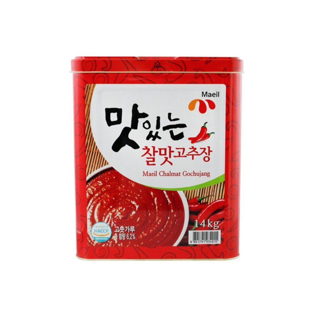 [ของแท้] 찰맛고추장 Maeil Gochujang (โคชูจัง พริกแกงเกาหลี) 14kg