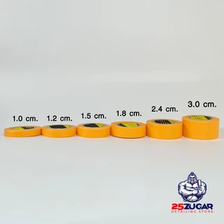 เทปกั้นพ่นสี เทปบังพ่น Masking Tape เทปวาชิ บังพ่น บังทา เดินลาย สำหรับงานสี เทปกระดาษกาวย่น มีหลายขนาด