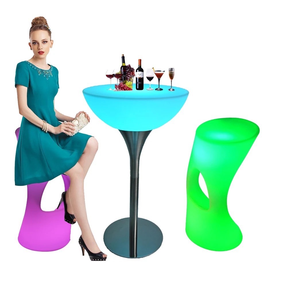 เก้าอี้บาร์ LED เก้าอี้ Bar table สูง 80 cm.📌มีพร้อมส่ง