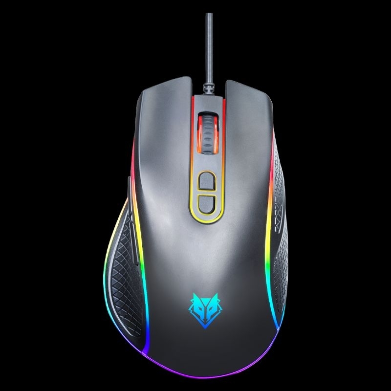 MOUSE  GAMING เมาส์เกมมิ่ง รุ่น NM102M MACRO SUPPORT RGB