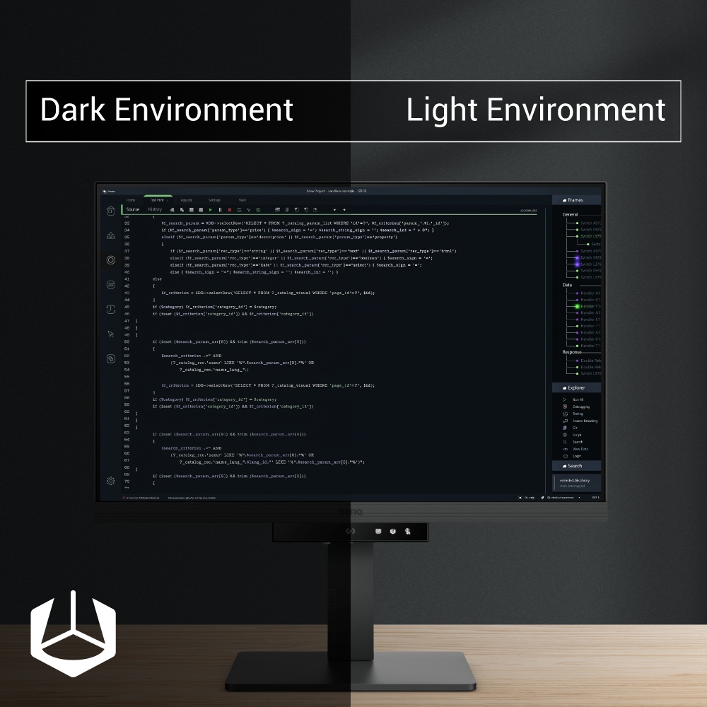 BenQ RD240Q IPS 24.1นิ้ว 2K WQXGA BenQ Programming Monitor (Ultimate Coding Experience)