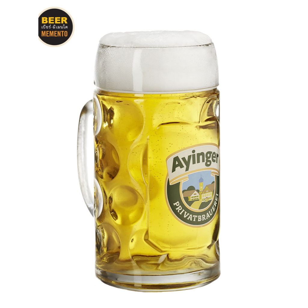 แก้วเบียร์เยอรมัน Ayinger Oktoberfest 1 ลิตร อัยยิงเงอร์ อ็อกโทเบอร์เฟสต์ สำหรับ Lager นำเข้า