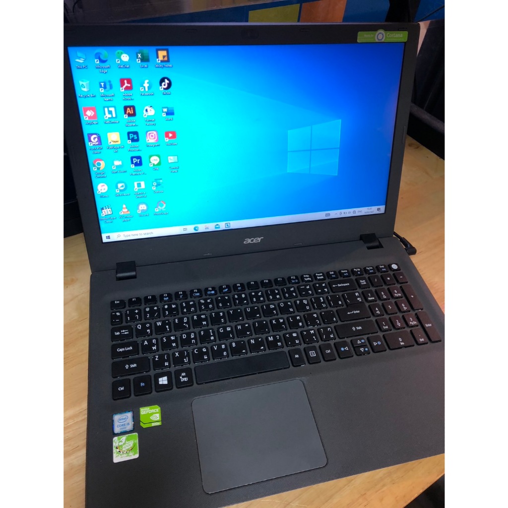 Acer E5-574G-53EZ/T006  Gray intel i5 Ram 8GB การ์ดจอแยก  GT 920M ใช้งาน Excel Word PowerPoint