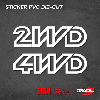 (D009) สติกเกอร์ไดคัท 2WD 4WD สติกเกอร์ PVC สติกเกอร์ติดรถ ง…