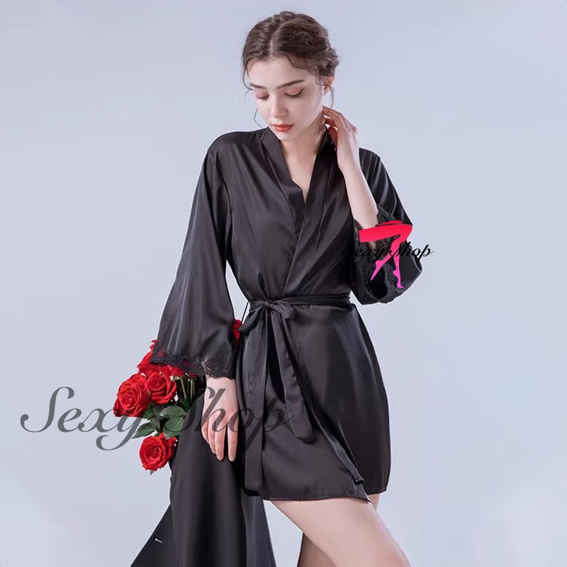 sexy เสื้อคลุมอาบน้ำเซ็กซี่ ชุดยั่วเย็ด ชุดอยู่บ้าน มีหลายสีให้เลือก ส่งไวจากไทย