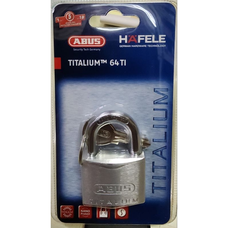กุญแจ ABUS / HAFELE ขนาด40mm เบา ไม่เป็นสนิม ทนทาน