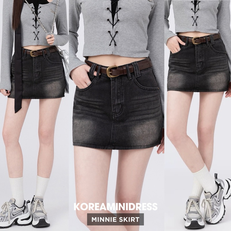 พร้อมส่ง MINNIE SKIRT : KOREAMINIDRESS **กระโปรงรอบตัว เก็บโค้ดหน้าร้าน ลด30% เหลือ 2xx.-