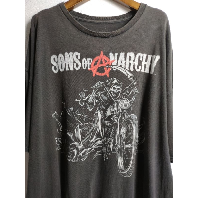 เสื้อยืด มือสอง ลายมันส์ SONS OF ANARCHY อก 54 ยาว 29