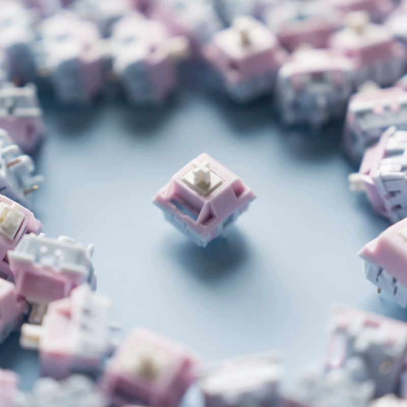 Keygeek KeyLin linear switch (10ชิ้น) pre lubed สวิตช์คีย์บอร์ด mechanical 1จังหวะ